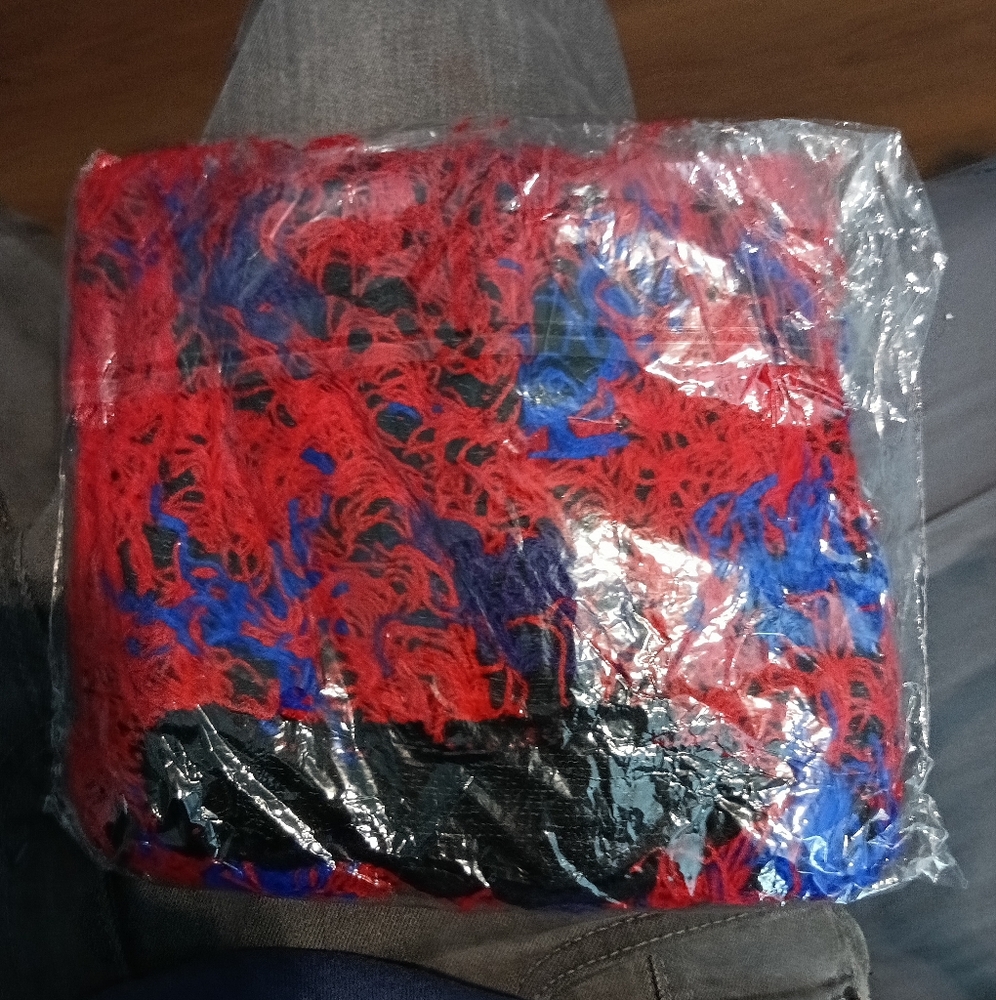 Colorful Red And Blue Balaclava Ski Mask